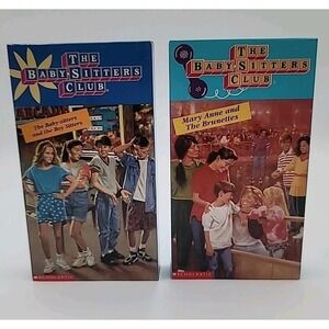 2 The Babysitters Club Show Video VHS Tape Mary Anne & the Brunettes Boy Sitters